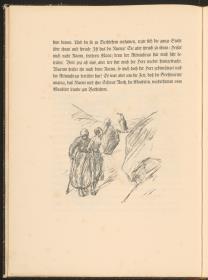 Naemi und Ruth nach Bethlehem ziehend. Blatt 4 (S.12) aus: Das Buch Ruth