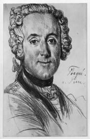 Heinrich August Freiherr de la Motte-Fouqué, General, nach dem Gemälde von Pesne, mit Notizen