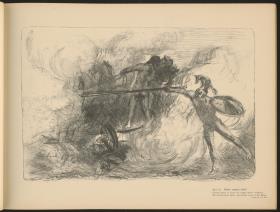Hektor entgeht Achill. Blatt 6 aus Buch: Achill