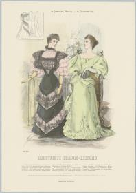Illustrirte Frauen-Zeitung: Gesellschafts-Toilette und Ball-Toilette