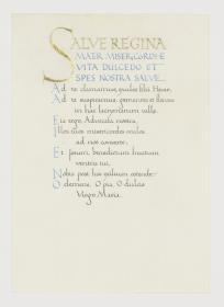 Salve Regina (Schriftprobe)