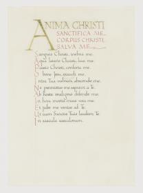 Anima Christi (Schriftprobe)