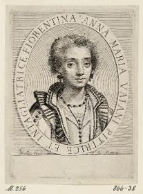 Bildnis der Anna Maria Vaiani im ovalen Rahmen