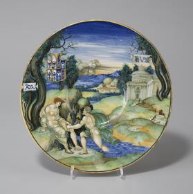Teller mit mythologischer Darstellung
