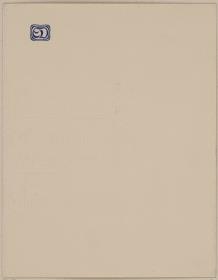 Briefpapier mit Monogramm ED (Frau Geheimrat Emma D.)