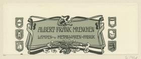 Albert Frank Lampen- und Metallwarenfabrik München