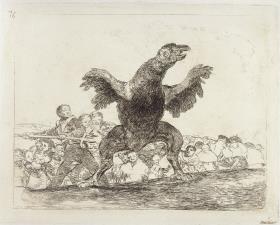 El buitre carnívoro / Der fleischfressende Geier (Desastres de la Guerra 76)