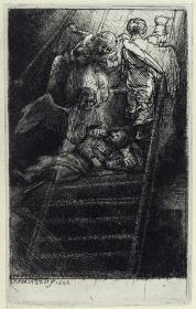 Illustration zu Menasseh ben Israels „Piedra Gloriosa“: Jakobs Traum von der Himmelsleiter