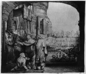 Die Heiligen Petrus und Johannes leiten den Lahmen an der Tempelpforte