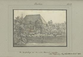 Berlin. Die Garnisonkirche von der neuen Promenade angesehen unter Regierung König Fried Wilhelm der IIIte 1822