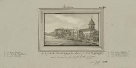 Berlin. Die Lange brücke, das alte Schloss, der Dom und das königl. Waschhaus von der neuen Friedrichsbrücke angesehen im Jahr 1778.