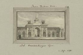 Berlin Spandauer Viertel. Das Oranienburger Thor im Jahr 1798