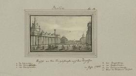 Berlin. Ansicht von der Königsstraße nach dem Königsthor im Jahr 1784