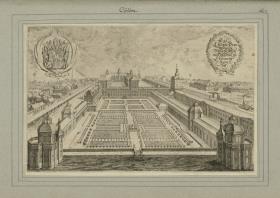 Cölln. Das Churfürstl. Brandenburgsiche ResidensSchloss und Lustgarten zu Cöln an der Spree
