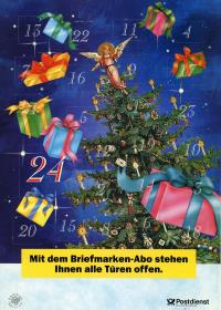 o.T. [Adventskalender mit Weihnachtsbaum und Geschenken]