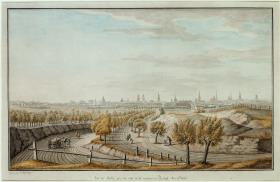 Ansicht Berlins vom Tempelhofer Berg vor dem Halleschen Tor