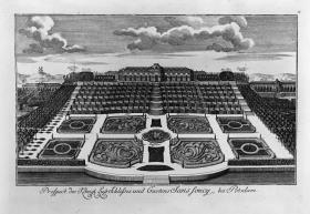Prospekt des Königlichen Lustschlosses und Gartens Sanssouci