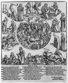 Der Tod und die Lebensalter (Elegia H. Bebelli. Per fratrem Nicolaum Koibß Plebanum in Durlach. Der Tod als Krieger).