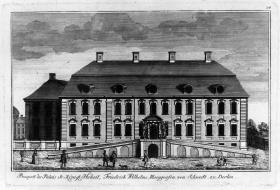 Prospekt des Palais Seiner Königlichen Hoheit, Friedrich Wilhelms, Markgrafen zu Schwedt, zu Berlin