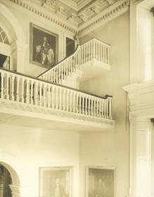 Philadelphia, Independence Hall, Türbogen und Treppe, Innenaufnahme