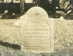 Salem, Friedhof, Grabstein: Alice Orne