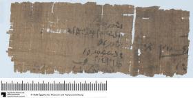 Demotischer Papyrus, Abrechnung über Lieferung von Broten, tgm-Öl und Getreide
