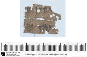 Aramäischer Papyrus, aramäische Version der Behistun‚ Inschrift Dareios’ I., Fragment