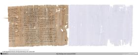 P. 11529 R + P. 16015: Liste der Bodenflächen verschiedener οὐσίαι im Arsinoites und Abrechnung über Weizenlieferungen / P. 11529 V: Mathematische Aufgaben, Schultext