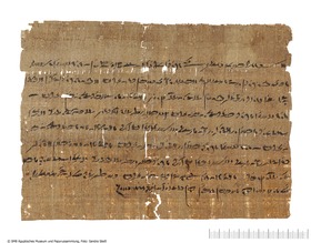 Demotischer Papyrus mit einem Brief des Satrapen Pherendates an die Chnum-Priester von Elephantine (Pherendates-Korrespondenz)