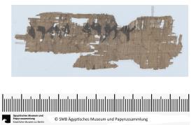 Aramäischer Papyrus, aramäische Version der Behistun‚ Inschrift Dareios’ I., Fragment