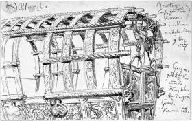 Brautwagen des Kurfürsten Johann Friedrich des Großmütigen vom Einzug der Sibylla von Cleve in Torgau am 9. März 1527