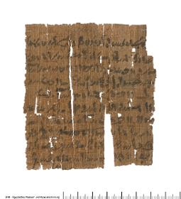 Demotischer Papyrus, Hochformatbrief, Espmethis an den Gottesvater Pchorchonsis