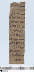 Demotischer Papyrus, Hochformatbrief, Verwendung für einen Schützling