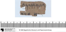 Aramäischer Papyrus, aramäische Version der Behistun‚ Inschrift Dareios’ I., Fragment