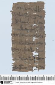 Demotischer Papyrus, Hochformatbrief von Harnuphis an den vorgesetzten Lesonis-Priester Spotus