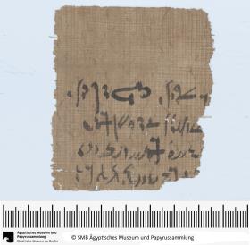 Demotischer Papyrus, Hochformatbrief