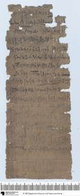 Demotischer Papyrus, Hochformatbrief, erwähnt Kommen von 200 Äthiopiern