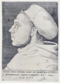 Luther als Augustinermönch mit Doktorhut, 
II. Zustand, 2. Auflage