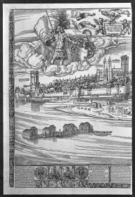 Ansicht der Stadt Köln von der Rheinseite