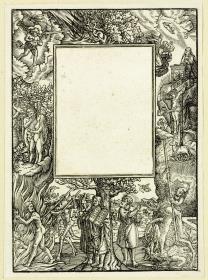 Titelbordüre mit biblischen Szenen