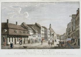 Blick in die Mauerstraße mit der Böhmischen Kirche