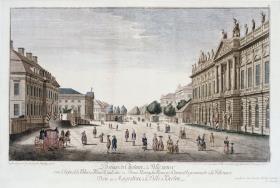Unter den Linden mit Zeughaus, Palais des Prinzen Heinrich und Opernhaus