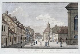 Die Mauerstraße mit der Dreifaltigkeitskirche