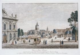 Blick zum Lustgarten auf den Dom, die alte Bibliothek und einen Teil des Schlosses