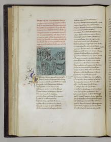 Li Quatro Evangelii concordati in uno: Jesus heilt den Lahmen am Teich Bethesda. Die Juden schmähen ihn. Speisung des Volkes mit sieben Broten. Meerfahrt Christi