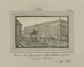 Cölln. Statue des Churfürsten Fried. Wilhelm auf der langen Brücke. im Jahr 1795