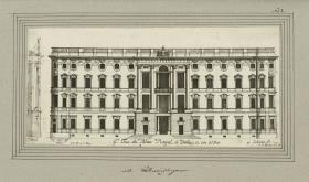 Cölln. G.de Face du Palais Royal de Berlin du Cote du Pont. mit Abweichungen