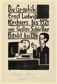 Titelblatt 1. Fassung zu Gustav Schiefler, Die Graphik Ernst Ludwig Kirchners
