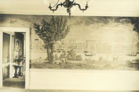 Salem, 142, Federal Street, Cook-Oliver House, Innenaufname mit Tapeten