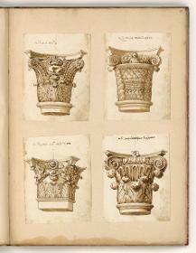 Kapitell; Kapitell aus den Konstantinsthermen; Pilaster- oder Pfeilerkapitell; Kapitell